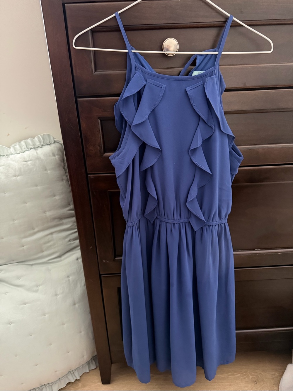 She + Sky Navy Ruffle Sundress